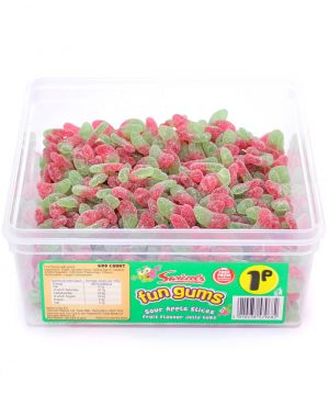 600 Count Fun Gum Tub - Apple Slices