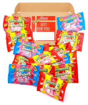 Personalised Squashies Red Sweet Hamper 750g